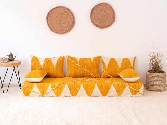 180cm/6ft Handmade Amazigh Fe Sofa ⵜⴰⴼⵍⴻⵙⵜ