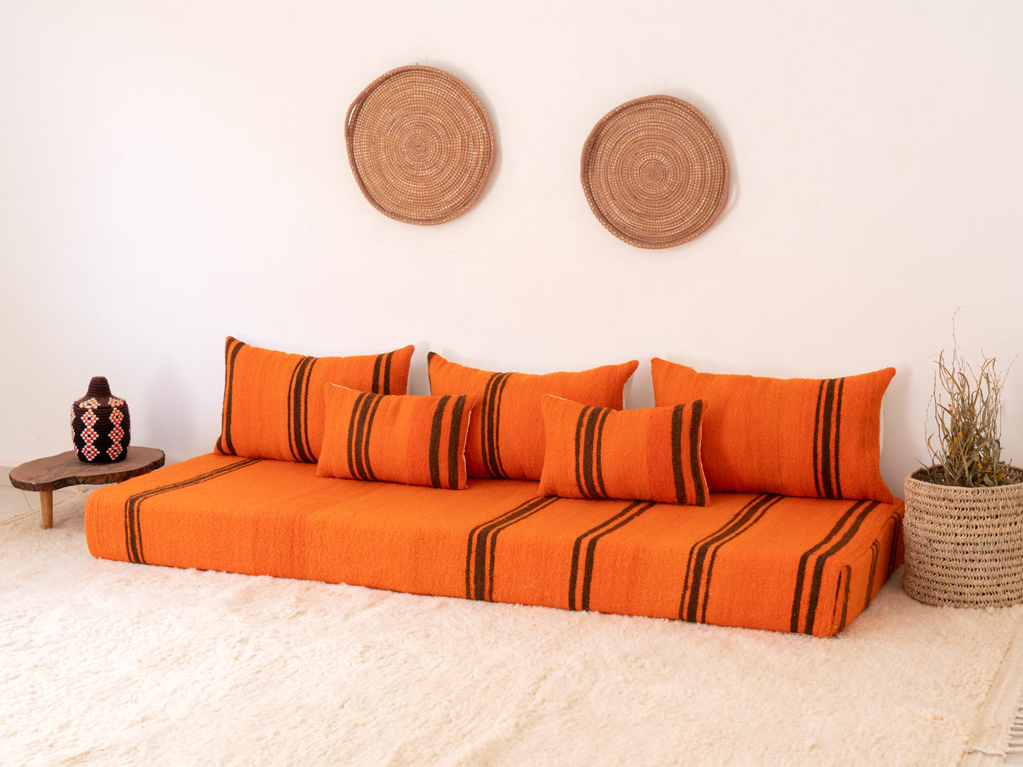 210cm/7ft Handmade Amazigh Sofa Kahina ⵜⴰⴼⵍⴻⵙⵜ