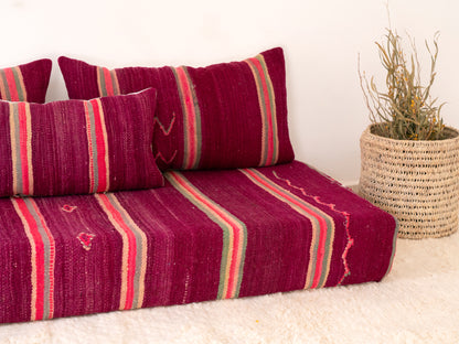 150cm/5ft Handmade Amazigh Tifelt Sofa ⵜⴰⴼⵍⴻⵙⵜ
