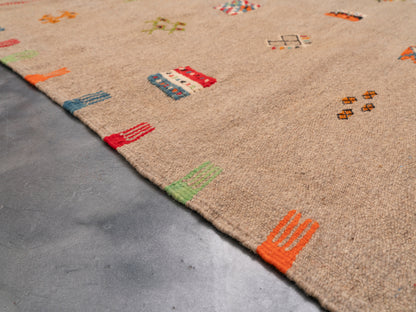Handmade Amazigh Kilim Rug Sekkura. FREE SHIPPING