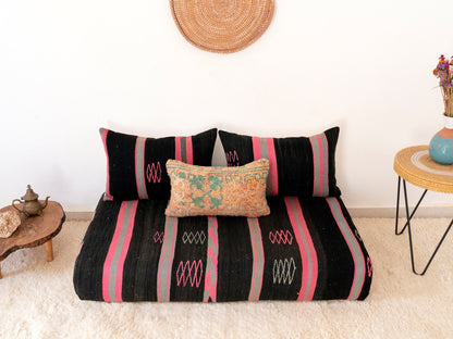 120cm/4ft Handmade Amazigh Laayoun Sofa ⵜⴰⴼⵍⴻⵙⵜ
