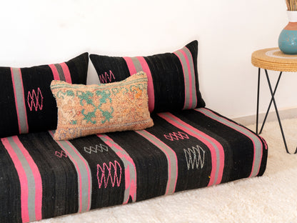 120cm/4ft Handmade Amazigh Laayoun Sofa ⵜⴰⴼⵍⴻⵙⵜ