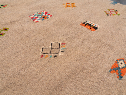 Handmade Amazigh Kilim Rug Sekkura. FREE SHIPPING