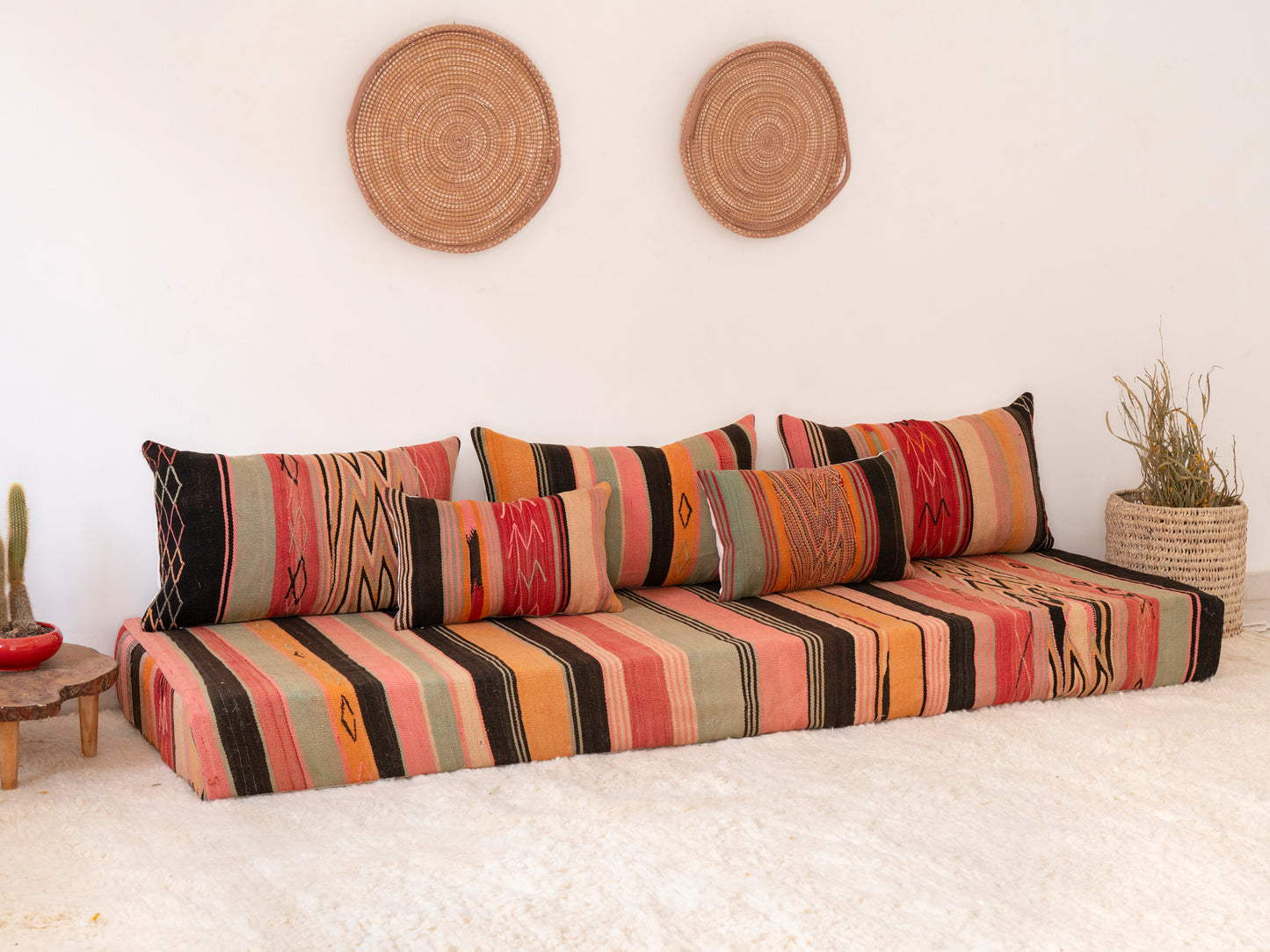 210cm/7ft Handmade Amazigh Azir Sofa ⵜⴰⴼⵍⴻⵙⵜ