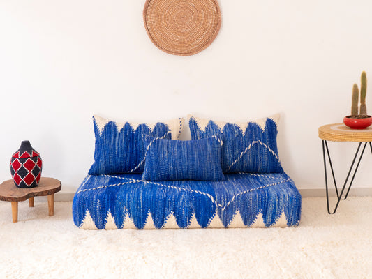 120cm/4ft Handmade Amazigh Titrit Sofa ⵜⴰⴼⵍⴻⵙⵜ