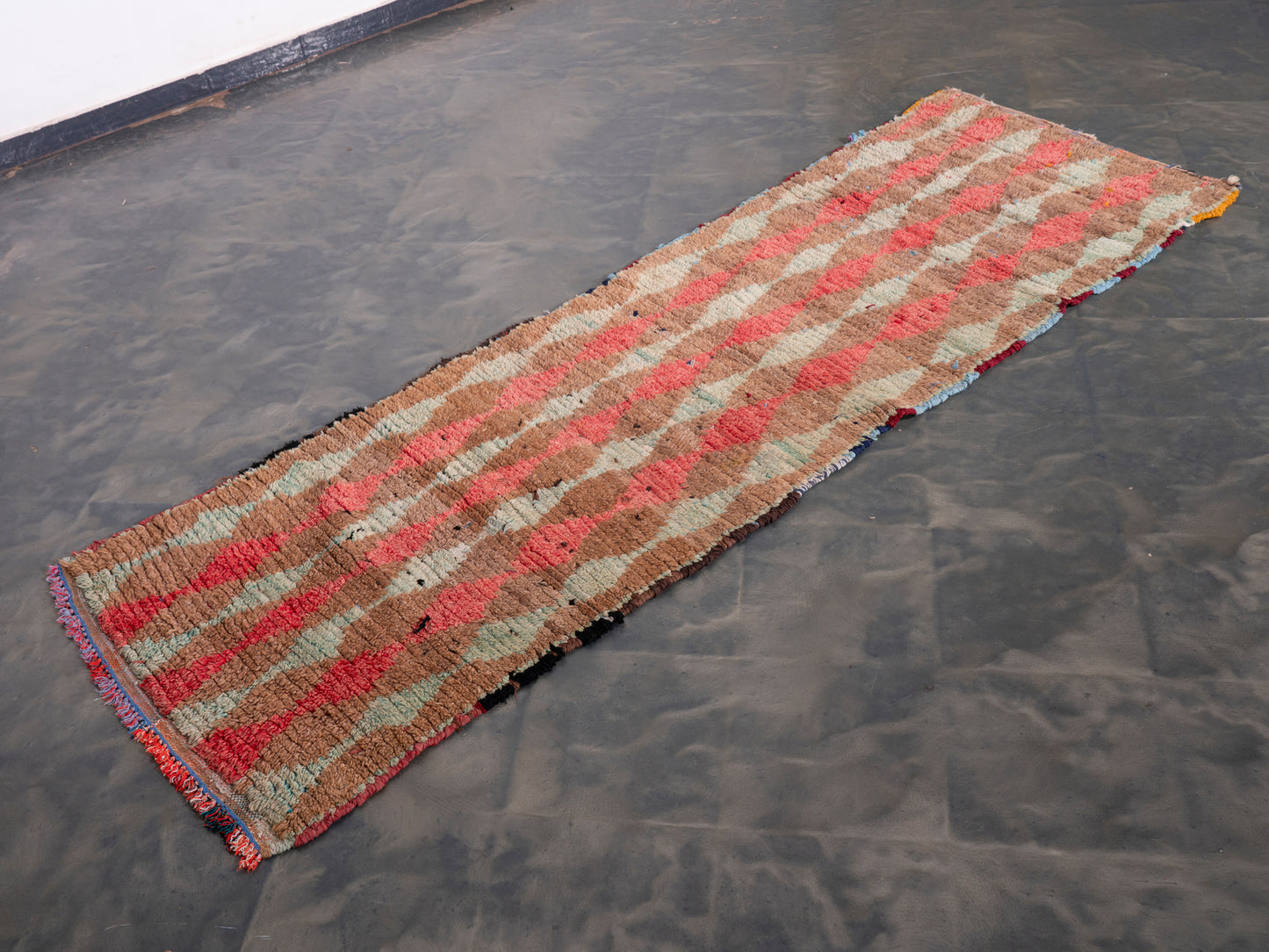 2.6x8 Handmade Amazigh Vintage runner Akchour. FREE SHIPPING