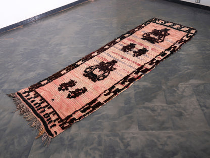 3x9 Handmade Amazigh Vintage runner Tiffelt. FREE SHIPPING