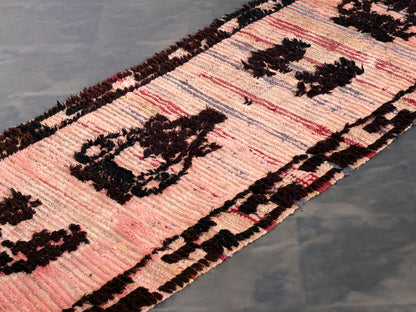 3x9 Handmade Amazigh Vintage runner Tiffelt. FREE SHIPPING