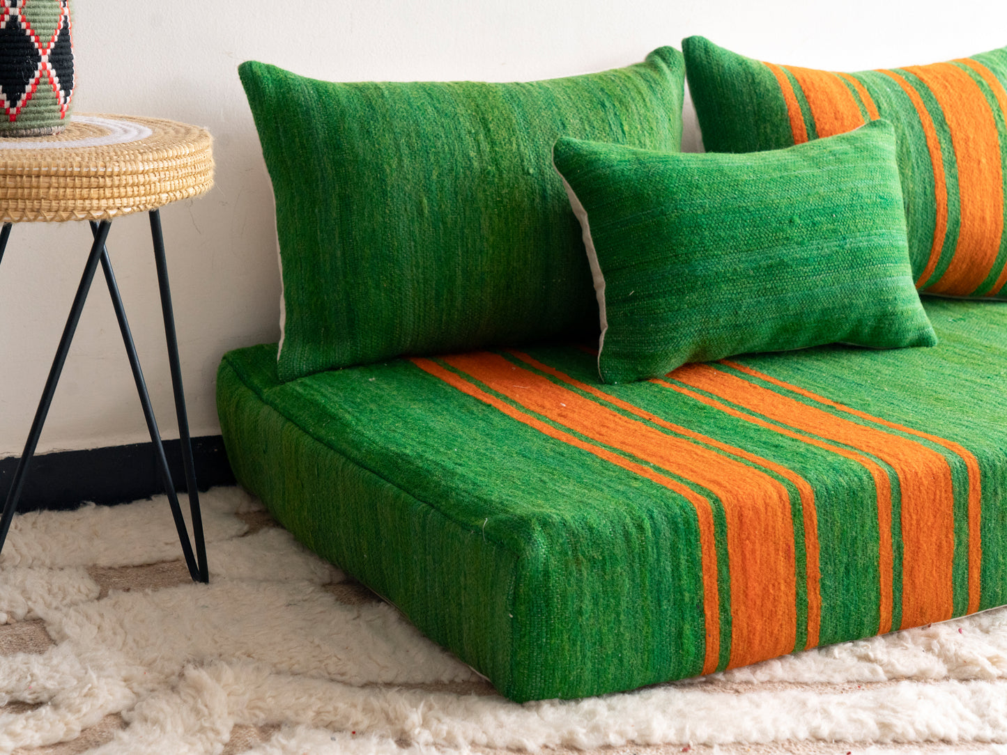 4ft Handmade Amazigh Sofa Marrakech ⵜⴰⴼⵍⴻⵙⵜ. FREE SHIPPING