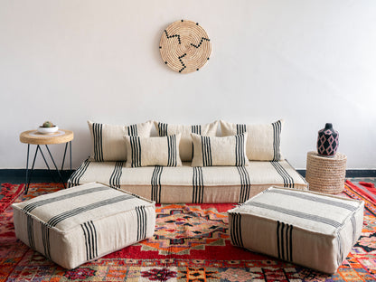 6ft Handmade Amazigh Vintage Sofa Eli ⴰⵓⵔⵉⵏⵊ. FREE SHIPPING