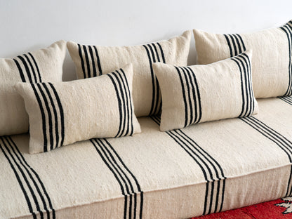 6ft Handmade Amazigh Vintage Sofa Eli ⴰⵓⵔⵉⵏⵊ. FREE SHIPPING
