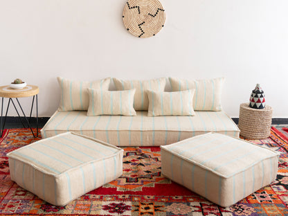 6ft Handmade Amazigh Vintage Sofa Mouha ⴰⵓⵔⵉⵏⵊ. FREE SHIPPING