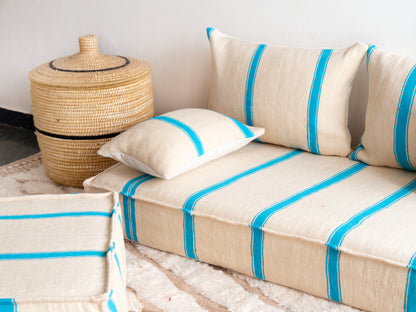 6ft Handmade Amazigh Vintage Sofa Lia ⴰⵓⵔⵉⵏⵊ. FREE SHIPPING