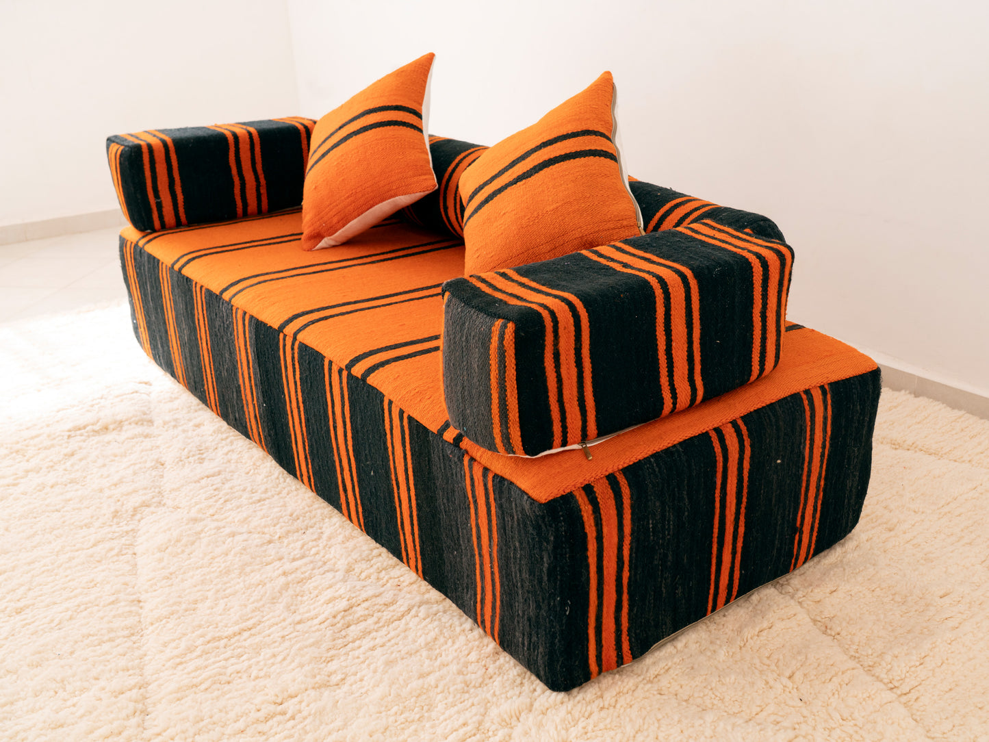 180cm/6ft Handmade Amazigh Akchour Sofa ⵜⴰⴼⵍⴻⵙⵜ