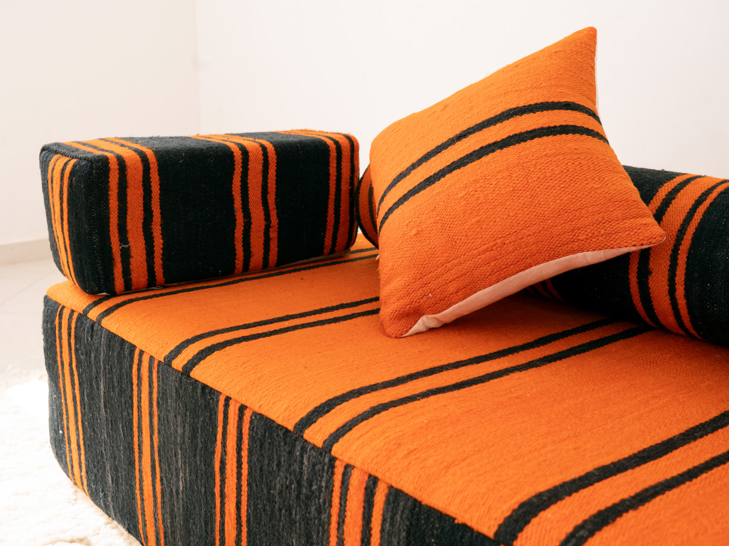 180cm/6ft Handmade Amazigh Akchour Sofa ⵜⴰⴼⵍⴻⵙⵜ