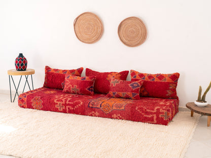 210cm/7ft Handmade Amazigh Agadir Sofa ⵜⴰⴼⵍⴻⵙⵜ