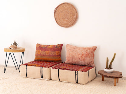 2 Seats Handmade Amazigh Lalla  ⵜⴰⴼⵍⴻⵙⵜ