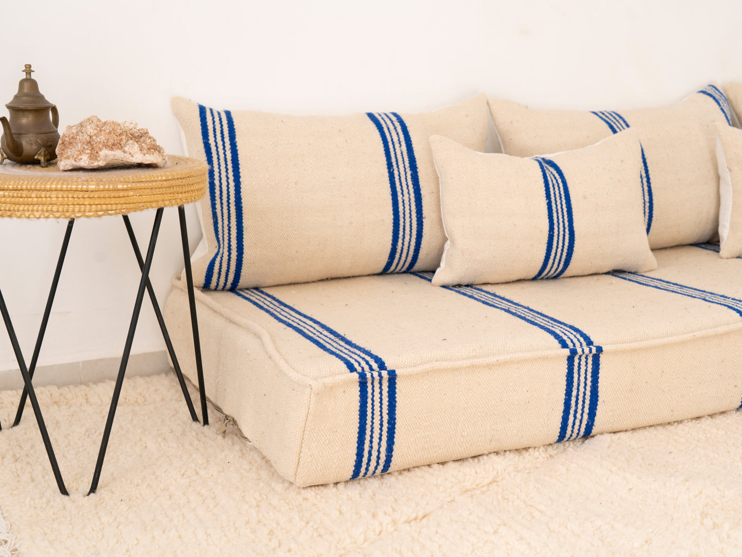 210cm/7ft Handmade Amazigh Taza Sofa ⵜⴰⴼⵍⴻⵙⵜ