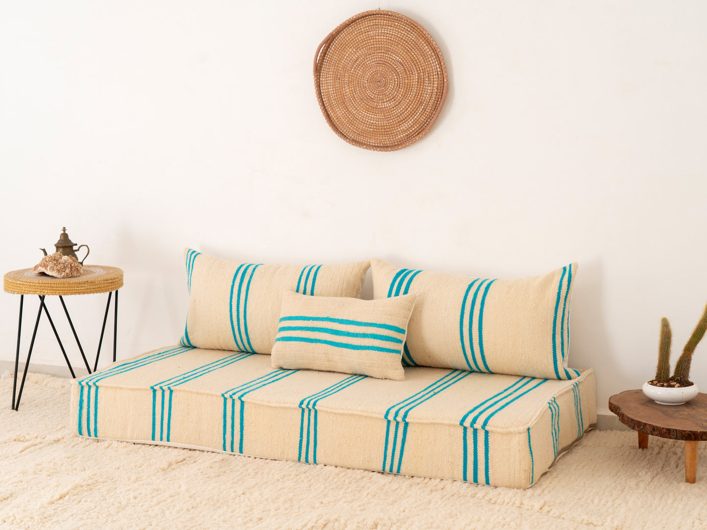 150cm/5ft Handmade Amazigh Hanou Sofa ⵜⴰⴼⵍⴻⵙⵜ