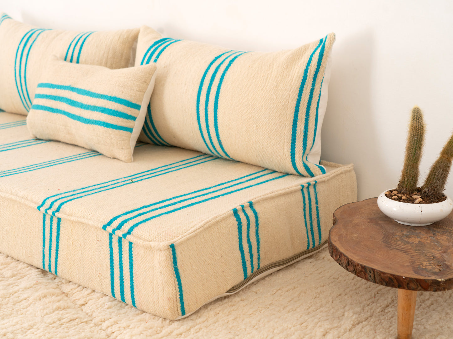 150cm/5ft Handmade Amazigh Hanou Sofa ⵜⴰⴼⵍⴻⵙⵜ