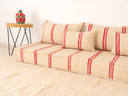 210cm/7ft Handmade Amazigh Zayane Sofa ⵜⴰⴼⵍⴻⵙⵜ