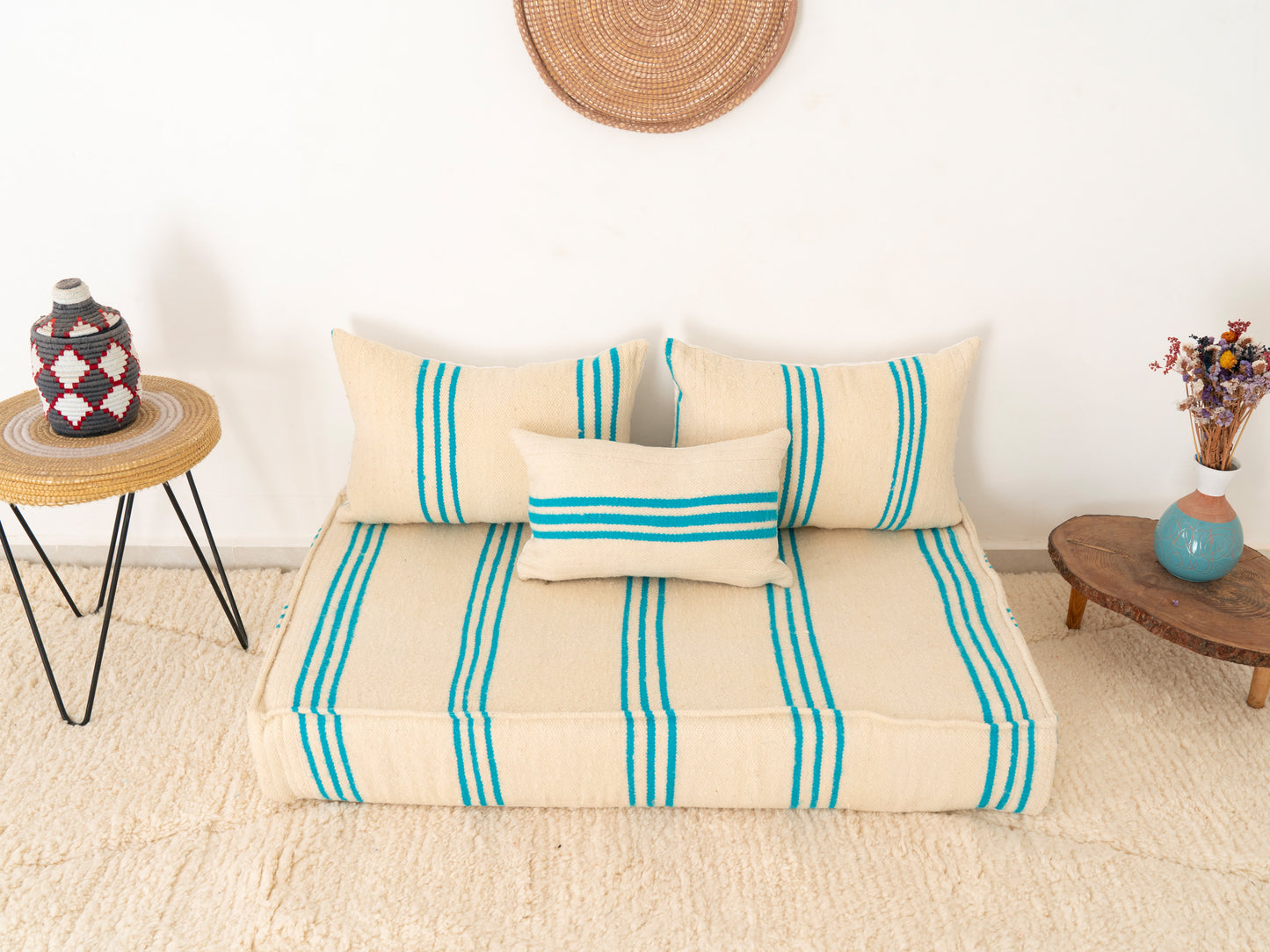 120cm/4ft Handmade Amazigh Hanou Sofa ⵜⴰⴼⵍⴻⵙⵜ