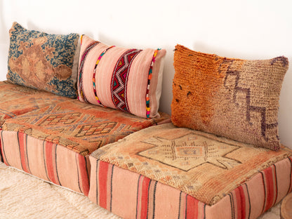 3 seats Handmade Amazigh Sofa Vintage ⴰⵏⵉⵔ.