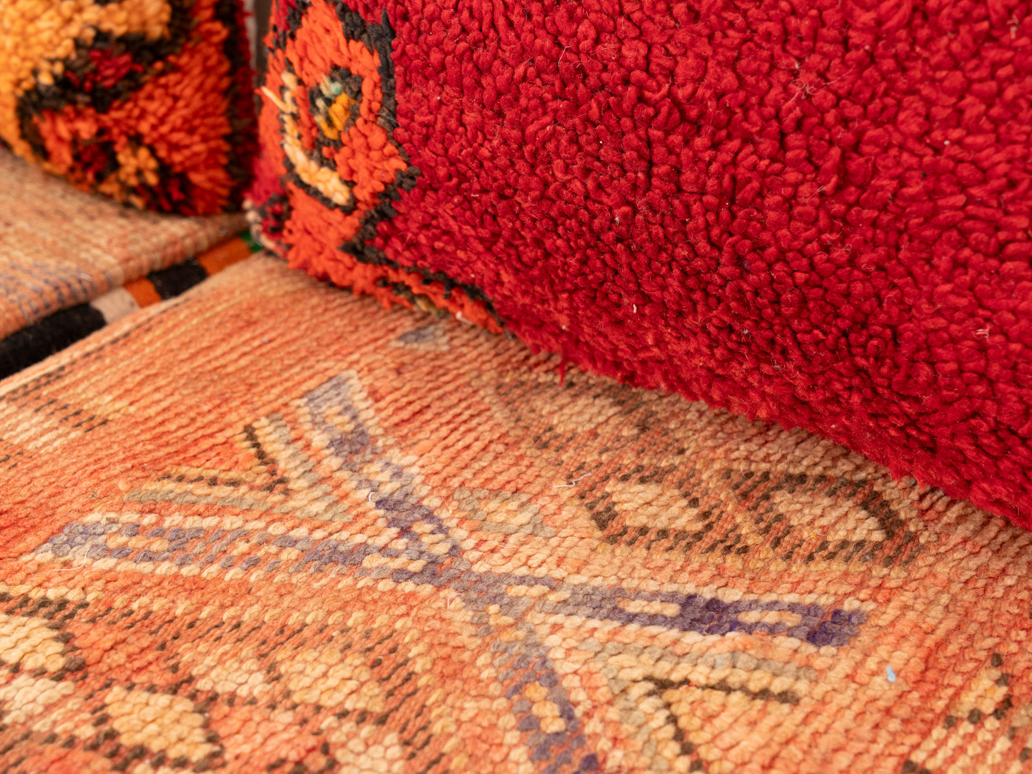 3 seats Handmade Amazigh Sofa Vintage ⴰⵏⵉⵔ.