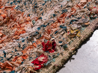 Handmade Amazigh Rug Boucherouite. FREE SHIPPING