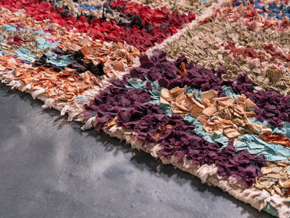 Handmade Amazigh Rug Boucherouite. FREE SHIPPING