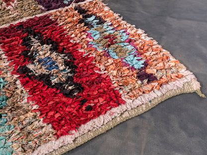 Handmade Amazigh Rug Boucherouite. FREE SHIPPING