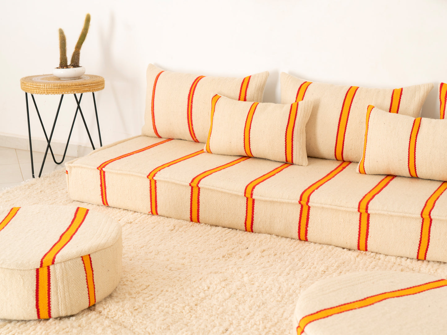 210cm/7ft Handmade Amazigh Tetouane Sofa ⵜⴰⴼⵍⴻⵙⵜ