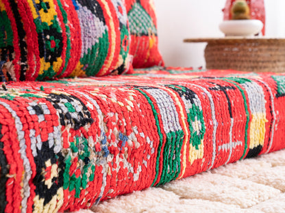 6ft Handmade Amazigh Vintage Sofa Lenda ⵜⵓⴷⴻⵔⵜ. FREE SHIPPING
