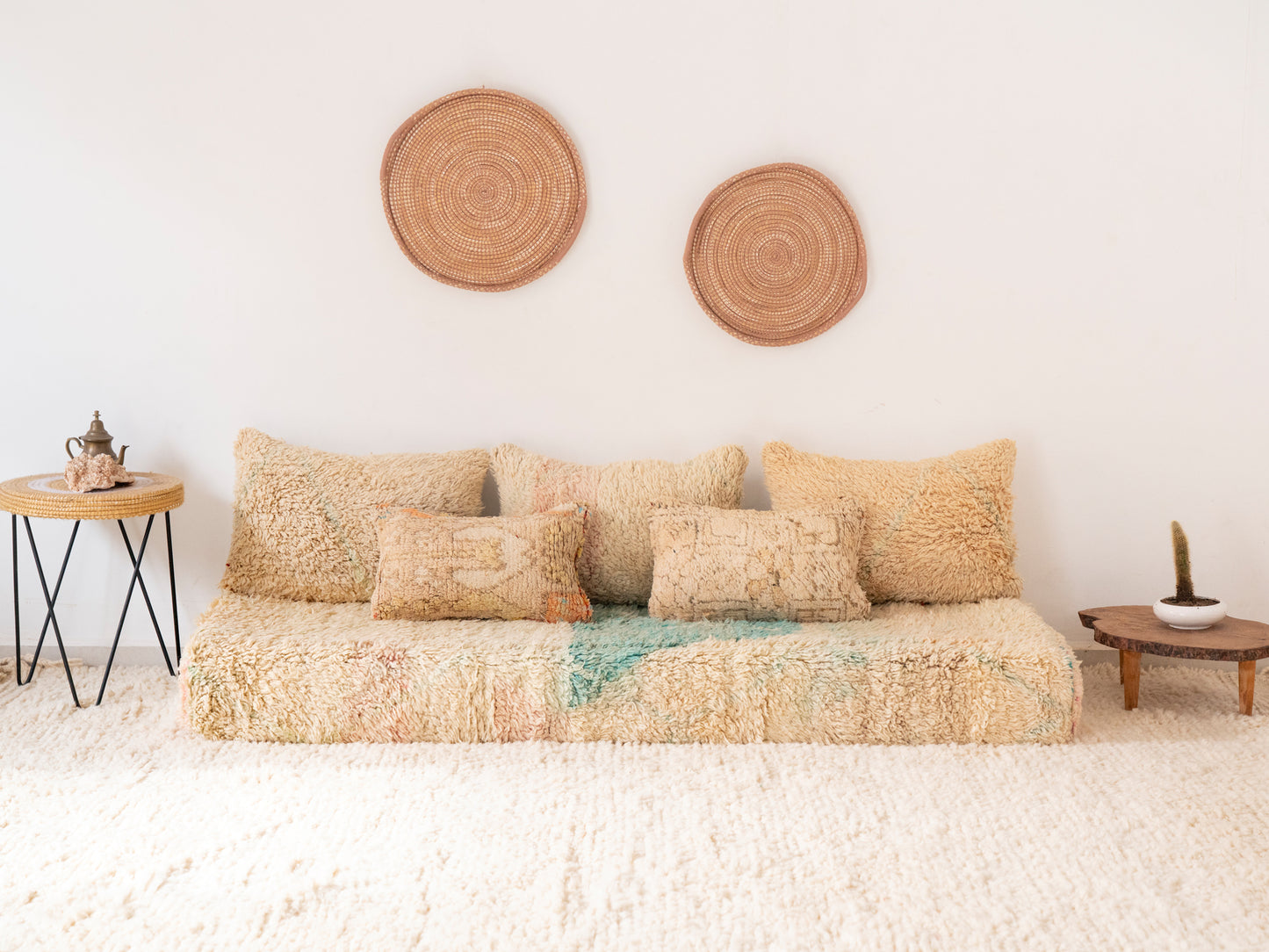 180cm/6ft Handmade Amazigh Agdal Sofa ⵜⴰⴼⵍⴻⵙⵜ