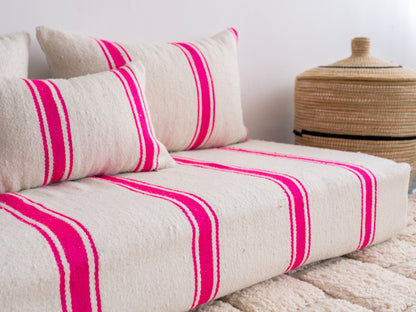 6ft Handmade Amazigh Vintage Sofa Ighri ⵜⴰⵎⵓⵏⵜ. FREE SHIPPING