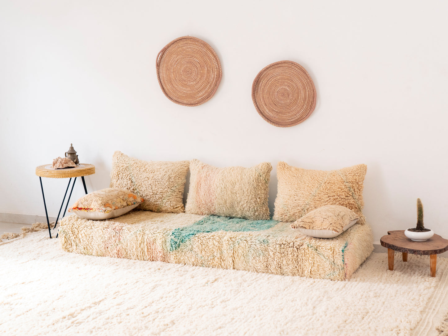 180cm/6ft Handmade Amazigh Agdal Sofa ⵜⴰⴼⵍⴻⵙⵜ