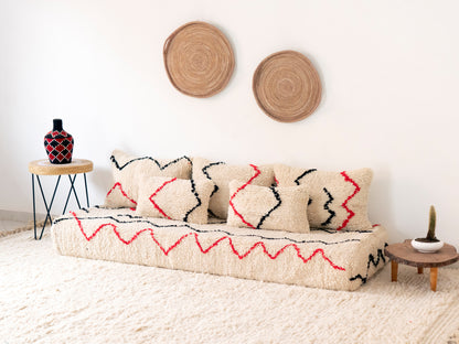 180cm/6ft Handmade Amazigh Tinghir Sofa ⵜⴰⴼⵍⴻⵙⵜ