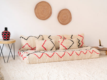 180cm/6ft Handmade Amazigh Tinghir Sofa ⵜⴰⴼⵍⴻⵙⵜ