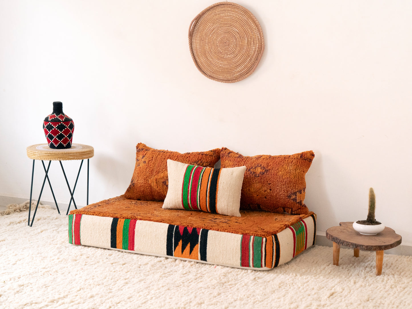 120cm/4ft Handmade Amazigh Ines Sofa ⵜⴰⴼⵍⴻⵙⵜ