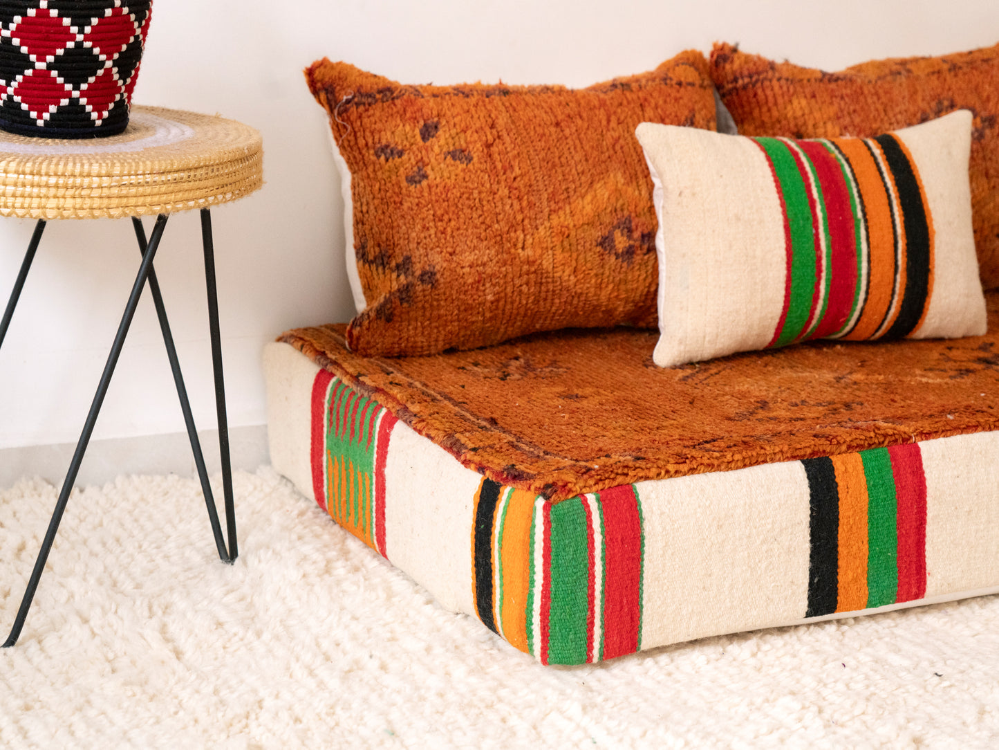 120cm/4ft Handmade Amazigh Ines Sofa ⵜⴰⴼⵍⴻⵙⵜ