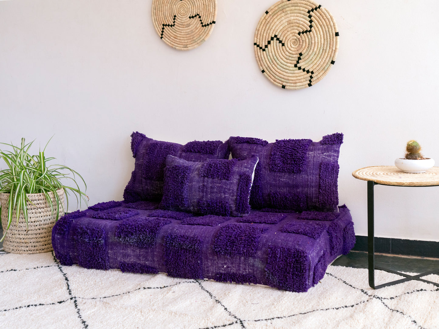 4ft Handmade Amazigh Beni Sofa ⵍⴻⵙⵜ. FREE SHIPPING