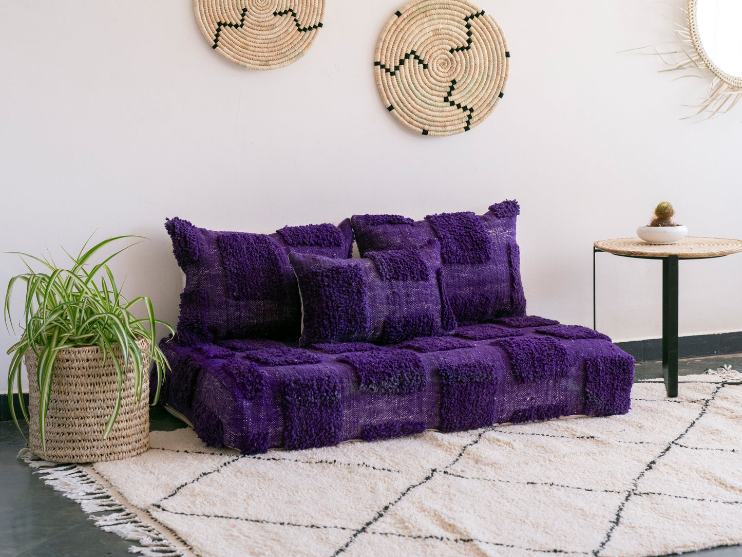 4ft Handmade Amazigh Beni Sofa ⵍⴻⵙⵜ. FREE SHIPPING