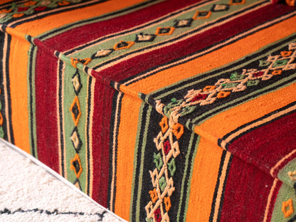 180cm/6ft Handmade Amazigh Sofa Kilim Nouh ⴰⵓⵔⵉⵏⵊ