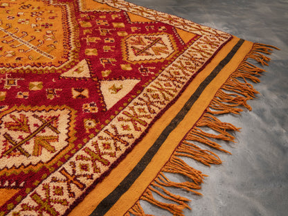 5x9 ft Large Handmade Amazigh Vintage Rug Boujaad ⴰⴼⵓⵍⴽⵉ. FREE SHIPPING