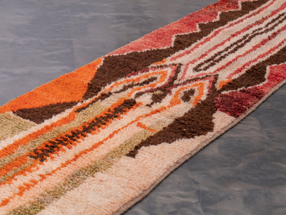 Handmade Amazigh Vintage runner Ourika-. FREE SHIPPING
