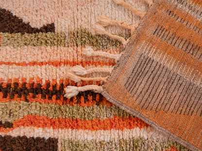 Handmade Amazigh Vintage runner Ourika-. FREE SHIPPING
