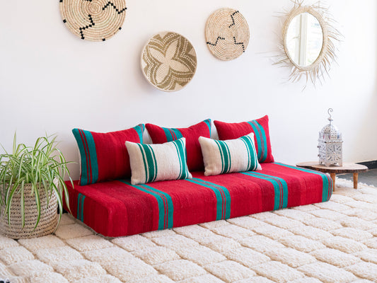 6ft Handmade Amazigh Sofa Illino ⵉⵣⵉⴼⴼⴰⴽ. FREE SHIPPING