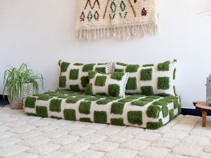 5ft Handmade Amazigh Beni Sofa ⵓⵔⵉⵏⵊ ⵏ ⴰⴳⴳⴰⵔ. FREE SHIPPING