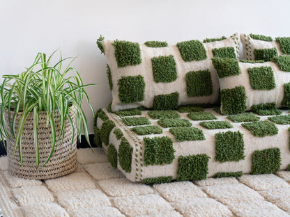 5ft Handmade Amazigh Beni Sofa ⵓⵔⵉⵏⵊ ⵏ ⴰⴳⴳⴰⵔ. FREE SHIPPING