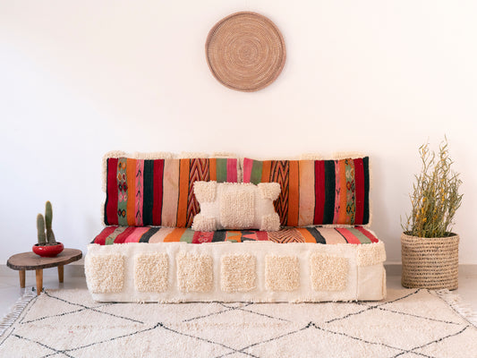 5ft Handmade Amazigh Sofa Hachouma ⵜⴰⴼⵍⴻⵙⵜ. FREE SHIPPING